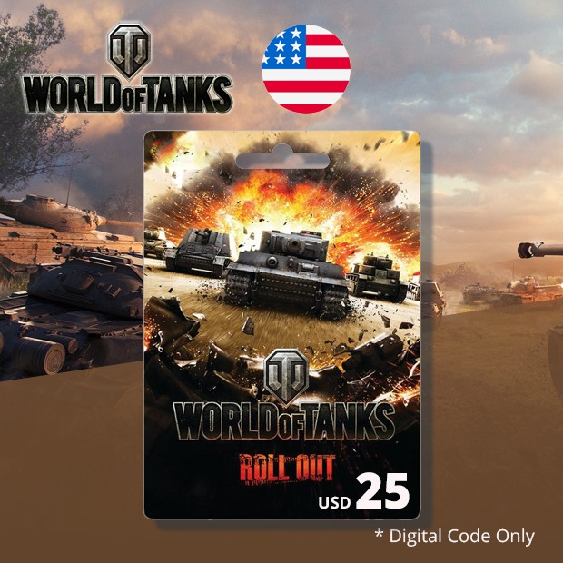 World of Tanks Prepaid Code USD 25 (US)